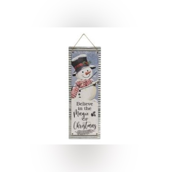 Christmas Snowman Metal Sign Believe in the Magic of Christmas - Picture 13 of 13